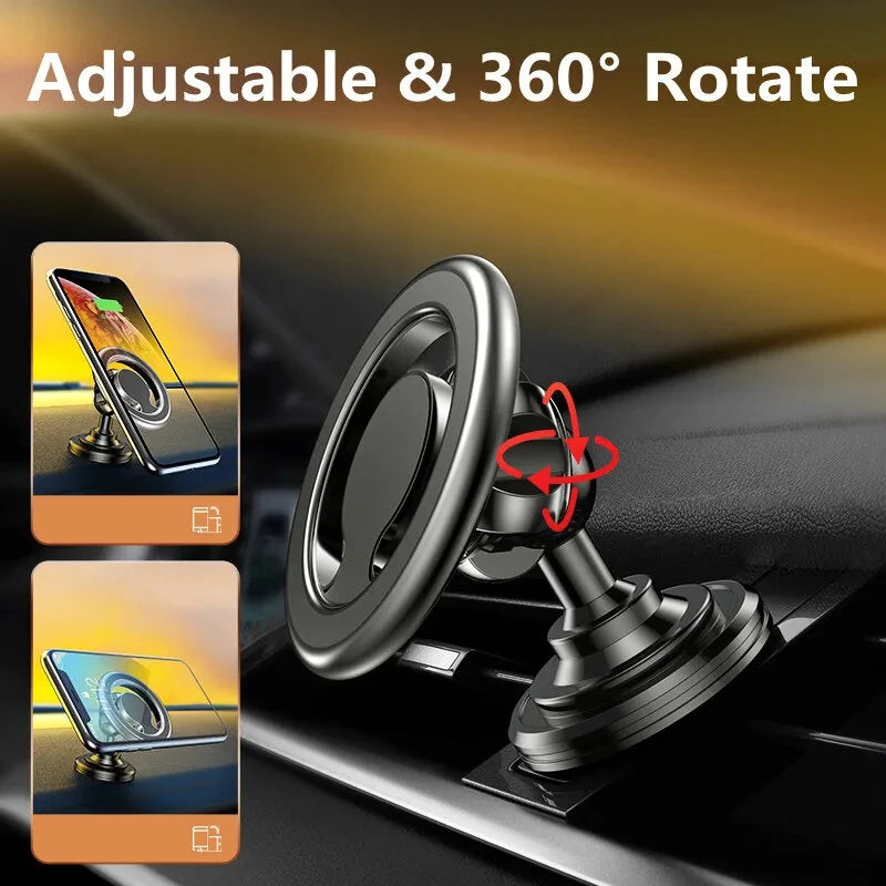 Magnetic Car Phone Mount - Black