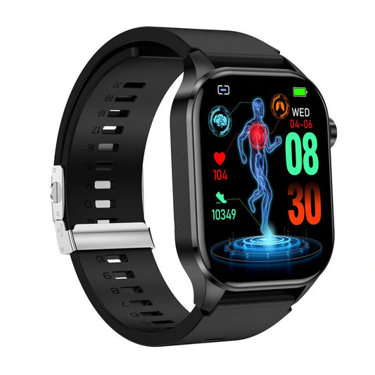 Smart Watch with AMOLED HD Display - Black